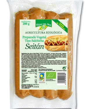 Salchicha vegeteal Seitán Ecológico