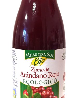 Zumo de arándanos rojos bio