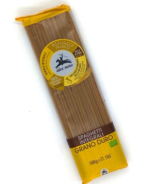 Pasta integral spaghetti alce nero