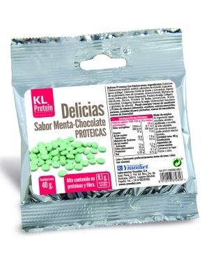 Delicias Menta – Chocolate  40 gr. KL Protein